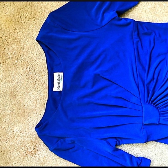 NorthStyle cobalt blue midi dress size 8 - Picture 9 of 10